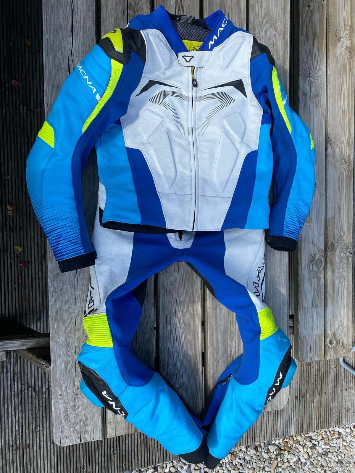 Macna motorpak 2 delig (jas en broek) - Maat M, Ophalen of Verzenden, Tweedehands, Heren, Combipak