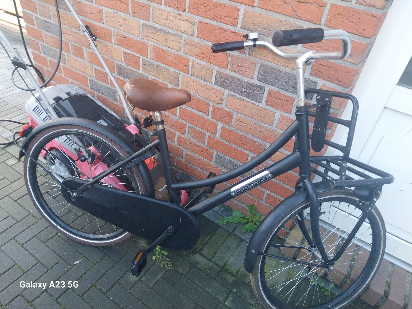 Popal Daily Dutch Basic meisjesfiets - Zwart 26 inch, Ophalen, Gebruikt, Velgrem, Overige merken