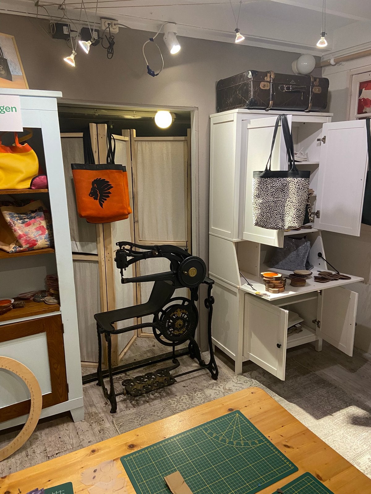 Antieke schoenmakers naaimachine Decoratie, Ophalen