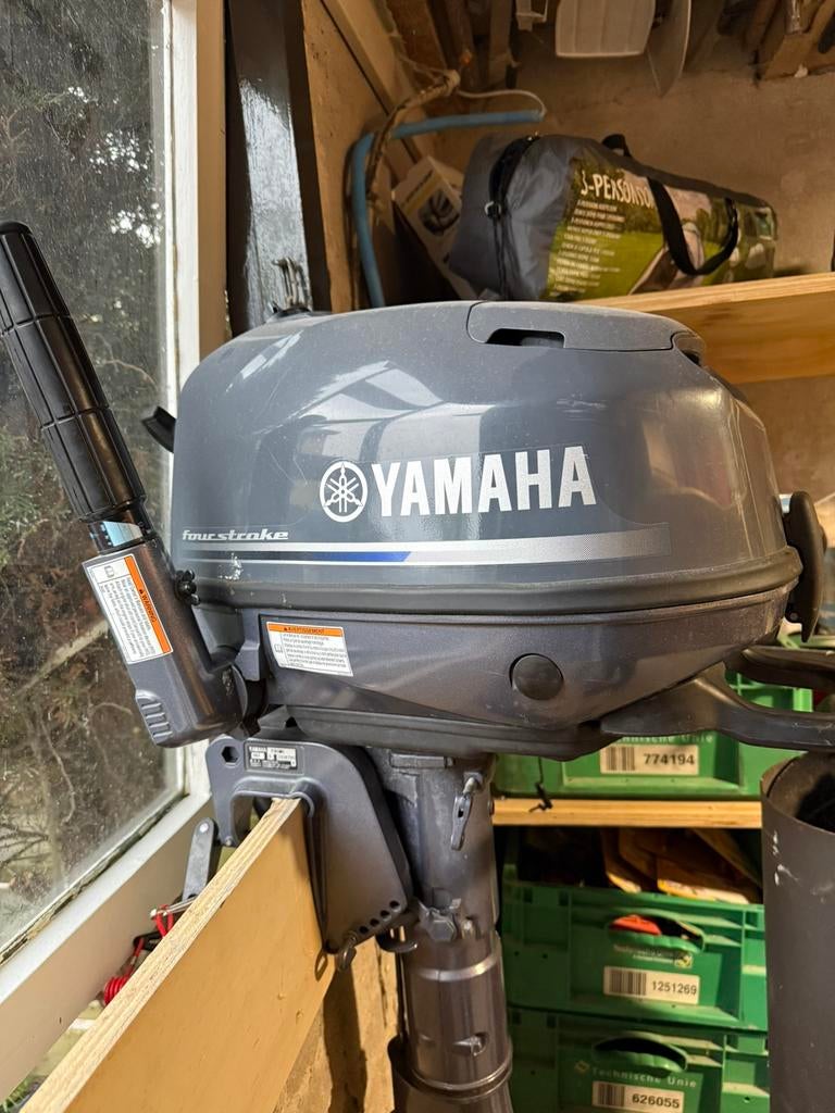 Yamaha 6 pk 4-takt buitenboordmotor F6CMH – Kortstaart, Watersport en Boten, Ophalen, Zo goed als nieuw, Benzine, 5 tot 10 pk