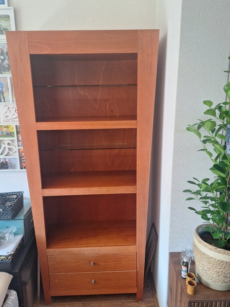 Virine kast kersenhout, Huis en Inrichting, Ophalen, 50 tot 100 cm, Zo goed als nieuw, 150 tot 200 cm