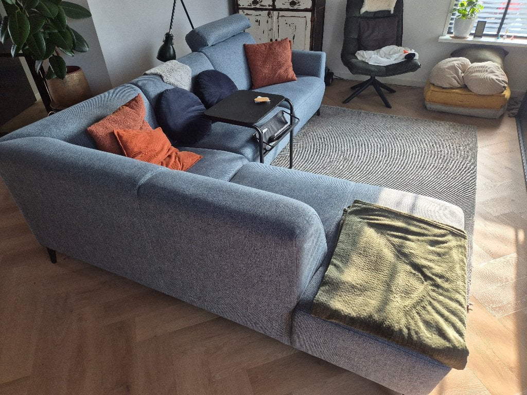 Hoekbank (Bank L vorm) Newton, Feelings, Huis en Inrichting, Banken | Bankstellen, Ophalen, Hoekbank, Zo goed als nieuw, 200 tot 250 cm