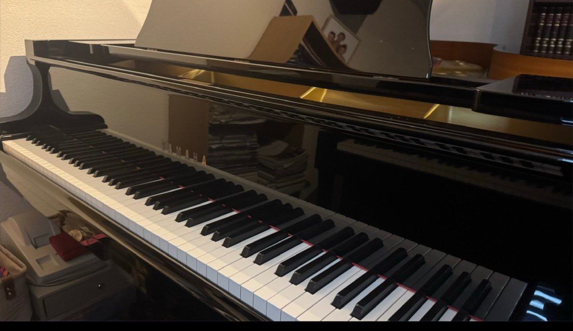 Yamaha C7 vleugel, Muziek en Instrumenten, Ophalen, Zwart, Zo goed als nieuw, Hoogglans