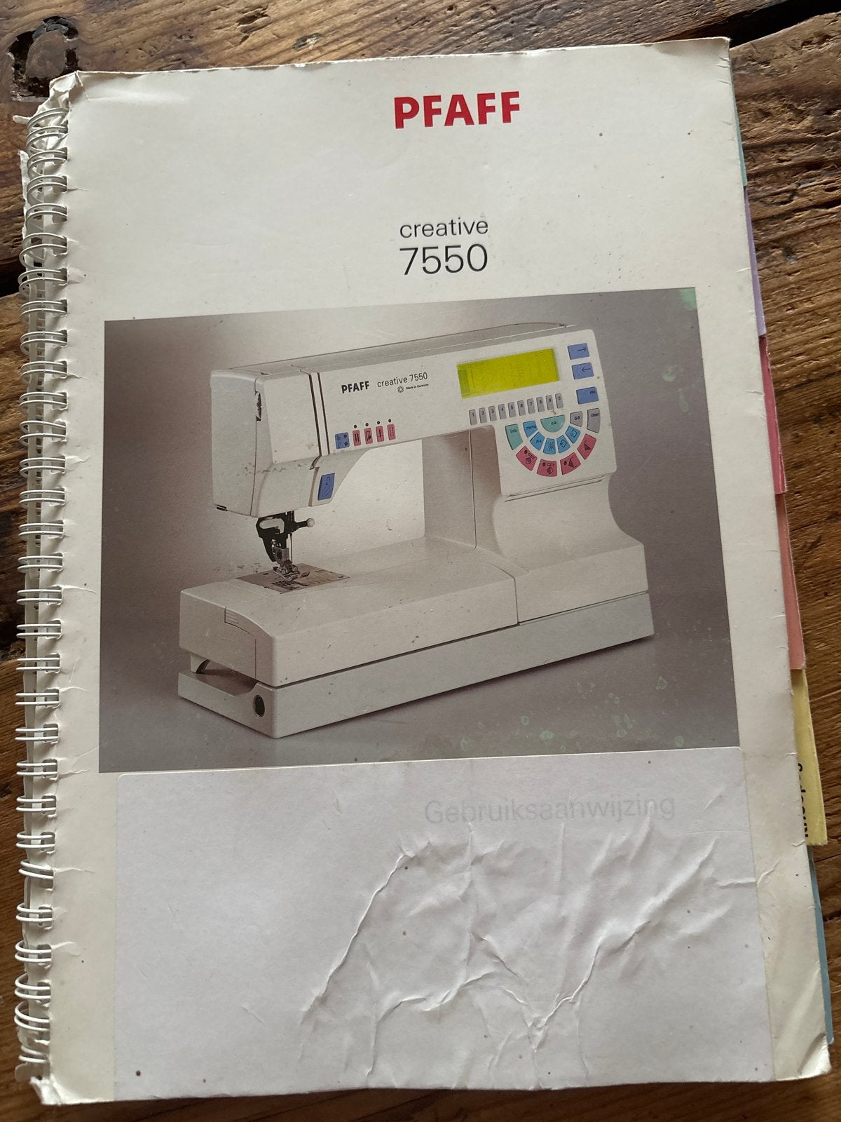 Handleiding Pfaff Creative 7550 Naaimachine, Ophalen of Verzenden, Gebruikt, Toebehoren, Pfaff