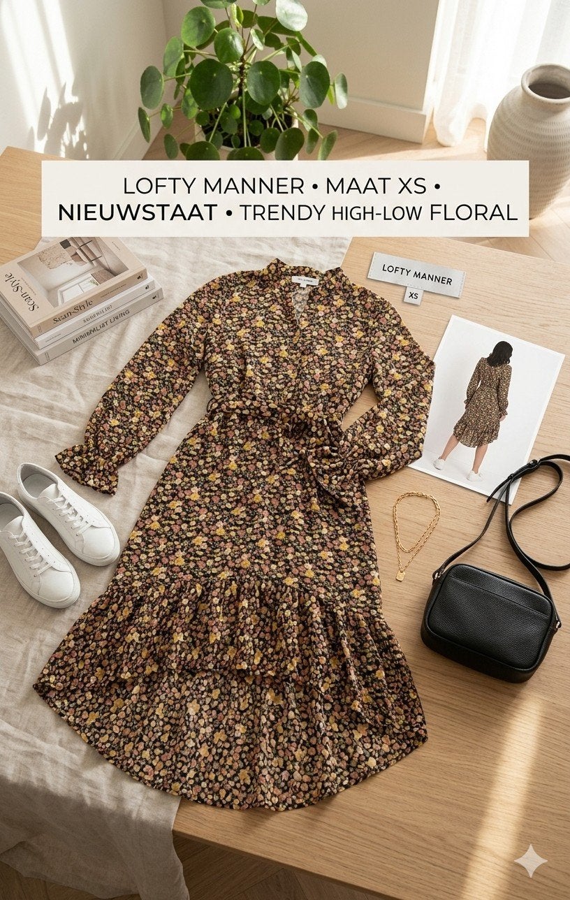 Lofty Manner prachtige jurk , maat XS, Zwart, Ophalen of Verzenden, Zo goed als nieuw, Maat 34 (XS) of kleiner