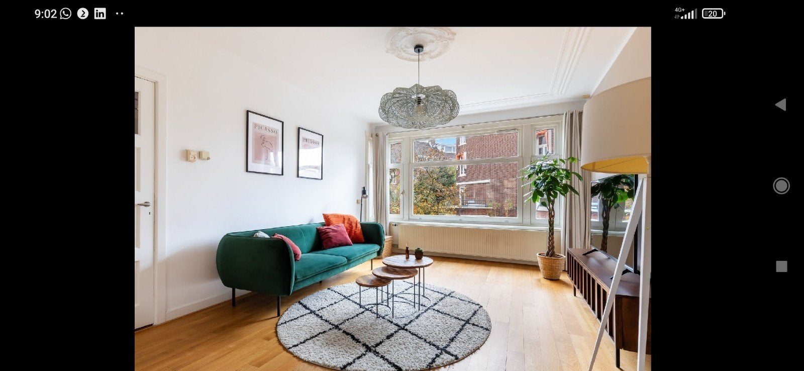 Gratis stijlvolle Groene fluwelen Bank, Huis en Inrichting, Banken | Bankstellen, Gebruikt, Modern, Scandinavisch, Driepersoons