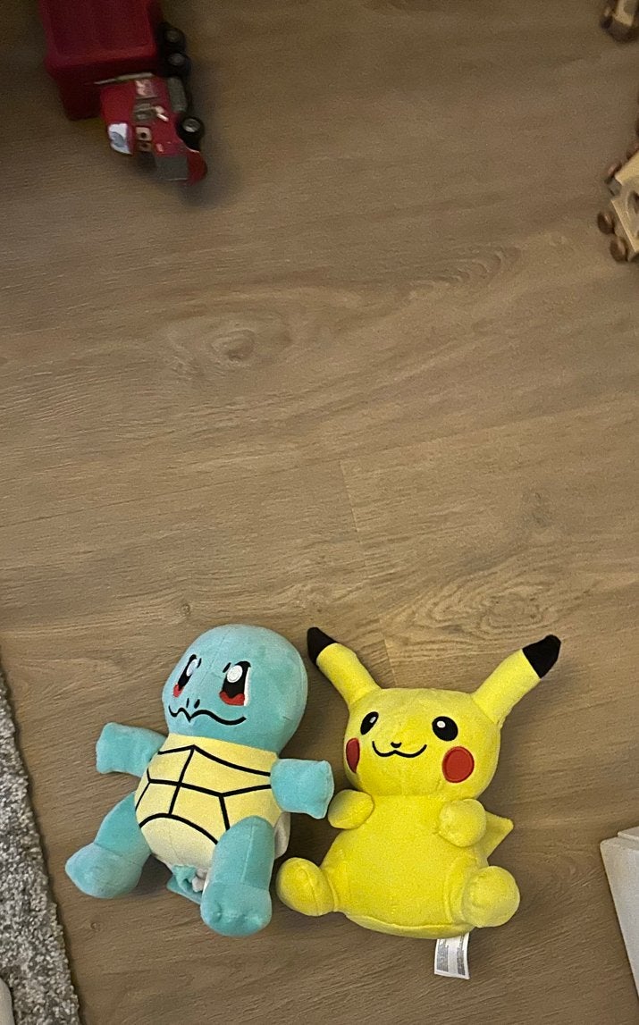 Twee Pokémon knuffels: Pikachu en Squirtle, Kinderen en Baby's, Speelgoed | Knuffels en Pluche, Overige typen, Ophalen of Verzenden