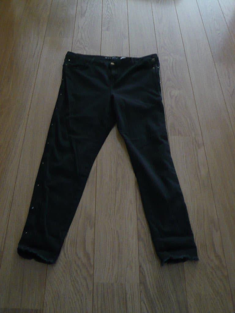 Zwarte spijkerbroek, maat 48, Zwart, Overige jeansmaten, Ophalen of Verzenden, Zo goed als nieuw