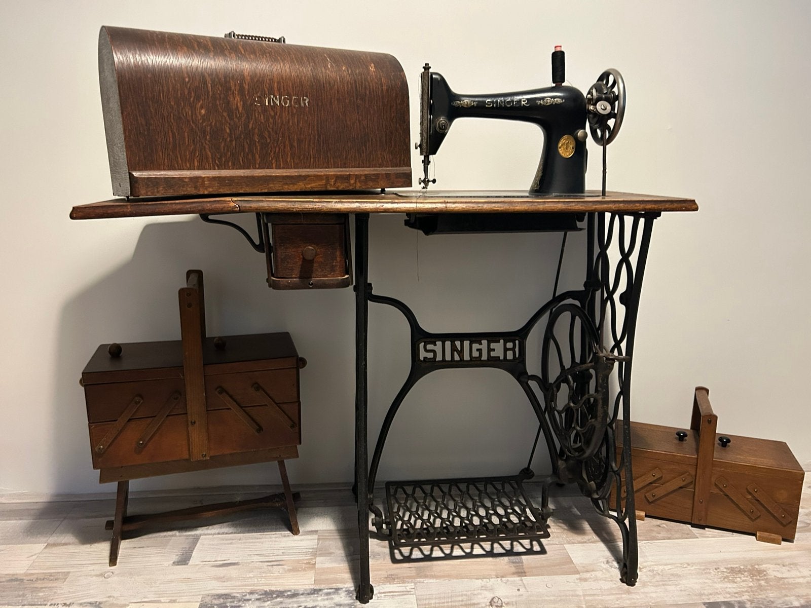 Naaimachine Singer, Ophalen