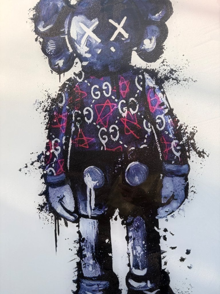 Kaws-stijl schilderijen, Overige stijlen, Overige onderwerpen, Ophalen, Achter glas