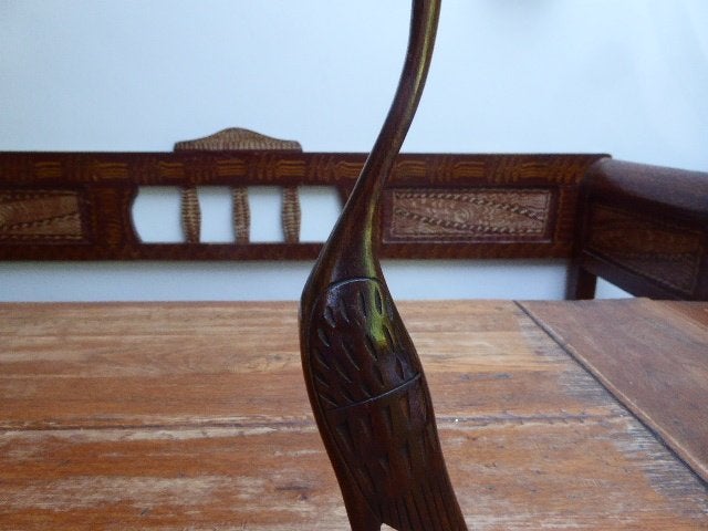 Vintage houten vogel, Antiek en Kunst, Ophalen of Verzenden