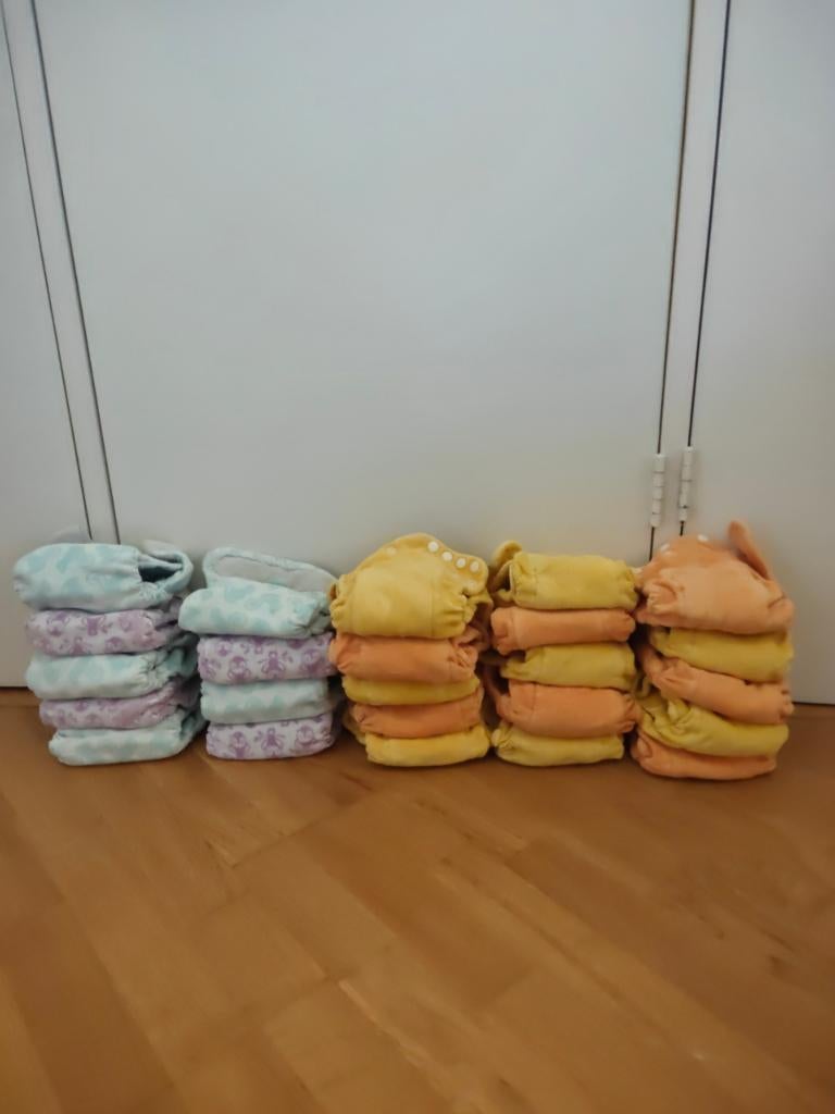 Compleet pakket voor wasbare luiers (maat 1), Kinderen en Baby's, Ophalen of Verzenden, Gebruikt, Overige maten