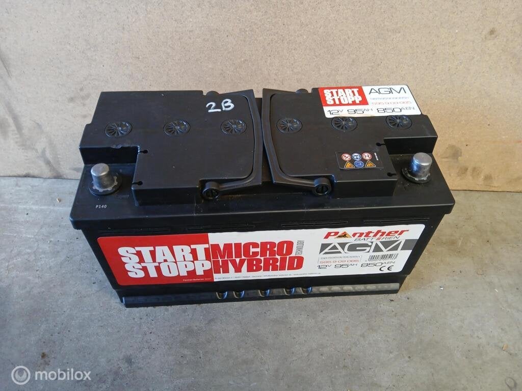 ZGAN Accu 95Ah Start Stop AGM startstop batterij, Auto-onderdelen, Accu's en Toebehoren, Land Rover, Gebruikt, Ophalen of Verzenden