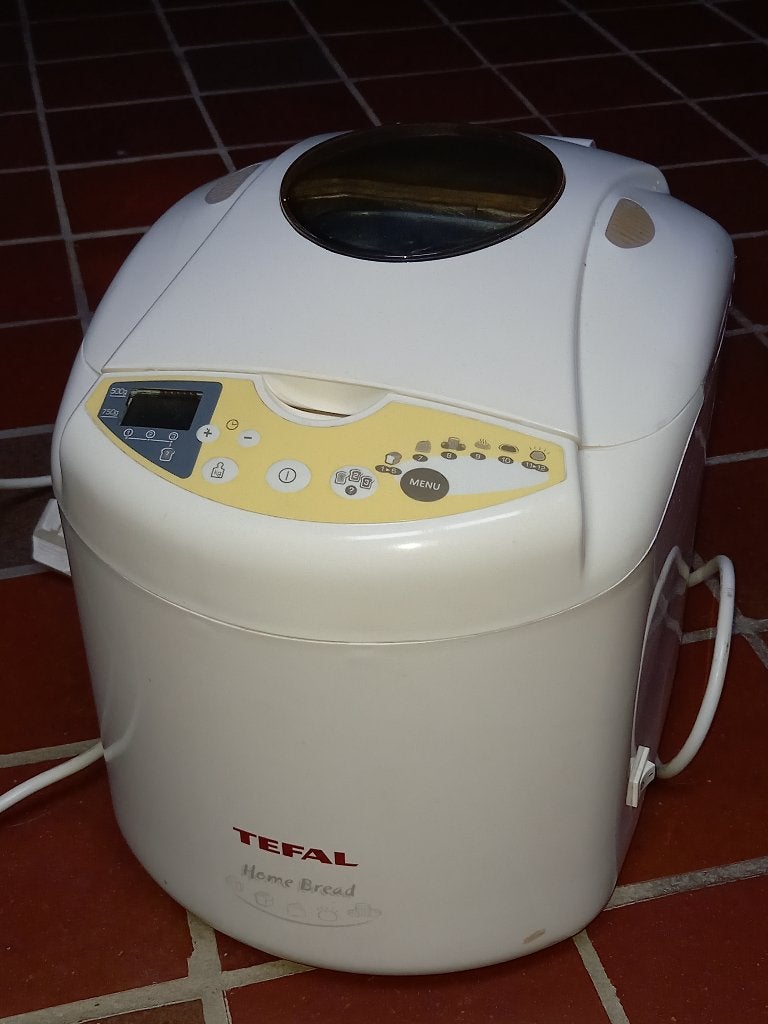 Tefal Home Bread Broodbakmachine - Zo goed als nieuw, Gebruikt, Kijkvenster, 400 tot 800 gram deeg, Ophalen