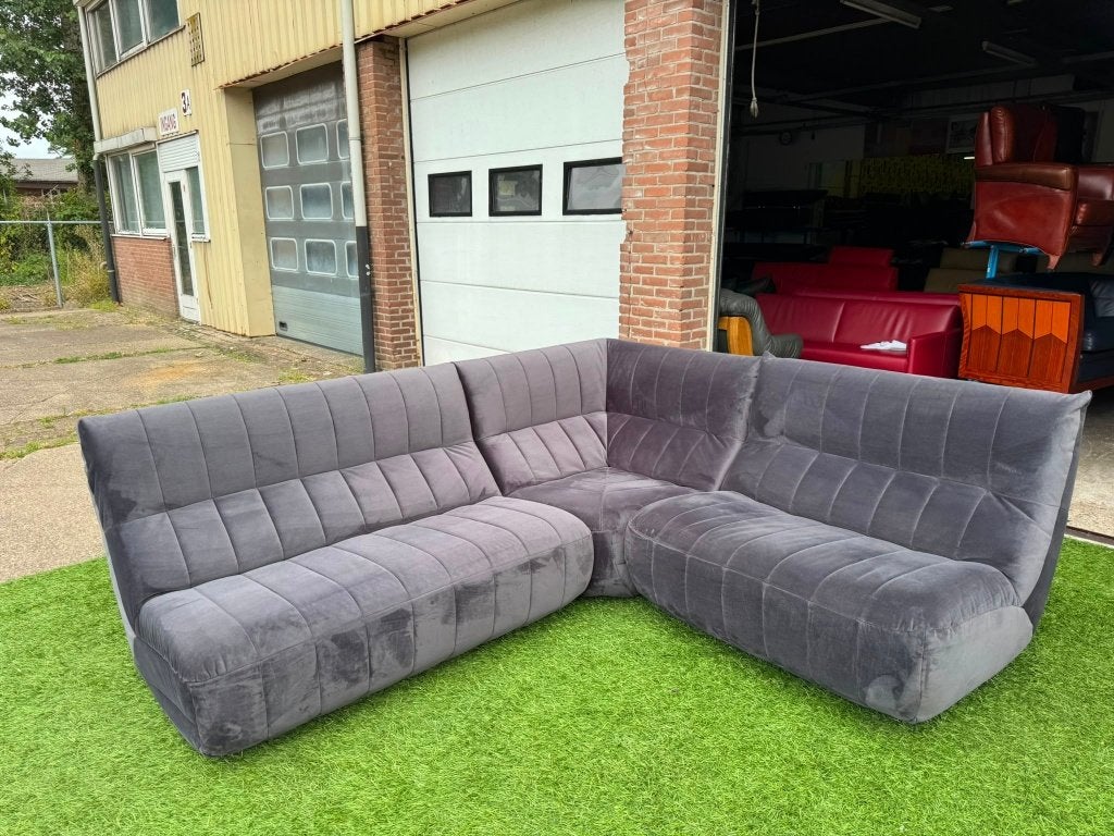 Hoekbank relax bank stof design bankstel+Gratis bezorging!, Ophalen, Geen, Design, 125 cm of meer