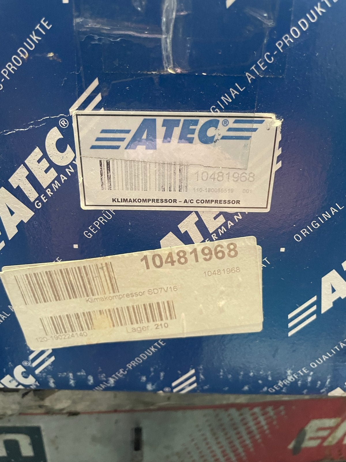 Nieuwe ATEC A/C Klimakompressor SD7V16 - 10481968, Ophalen of Verzenden, Nieuw, Overige automerken
