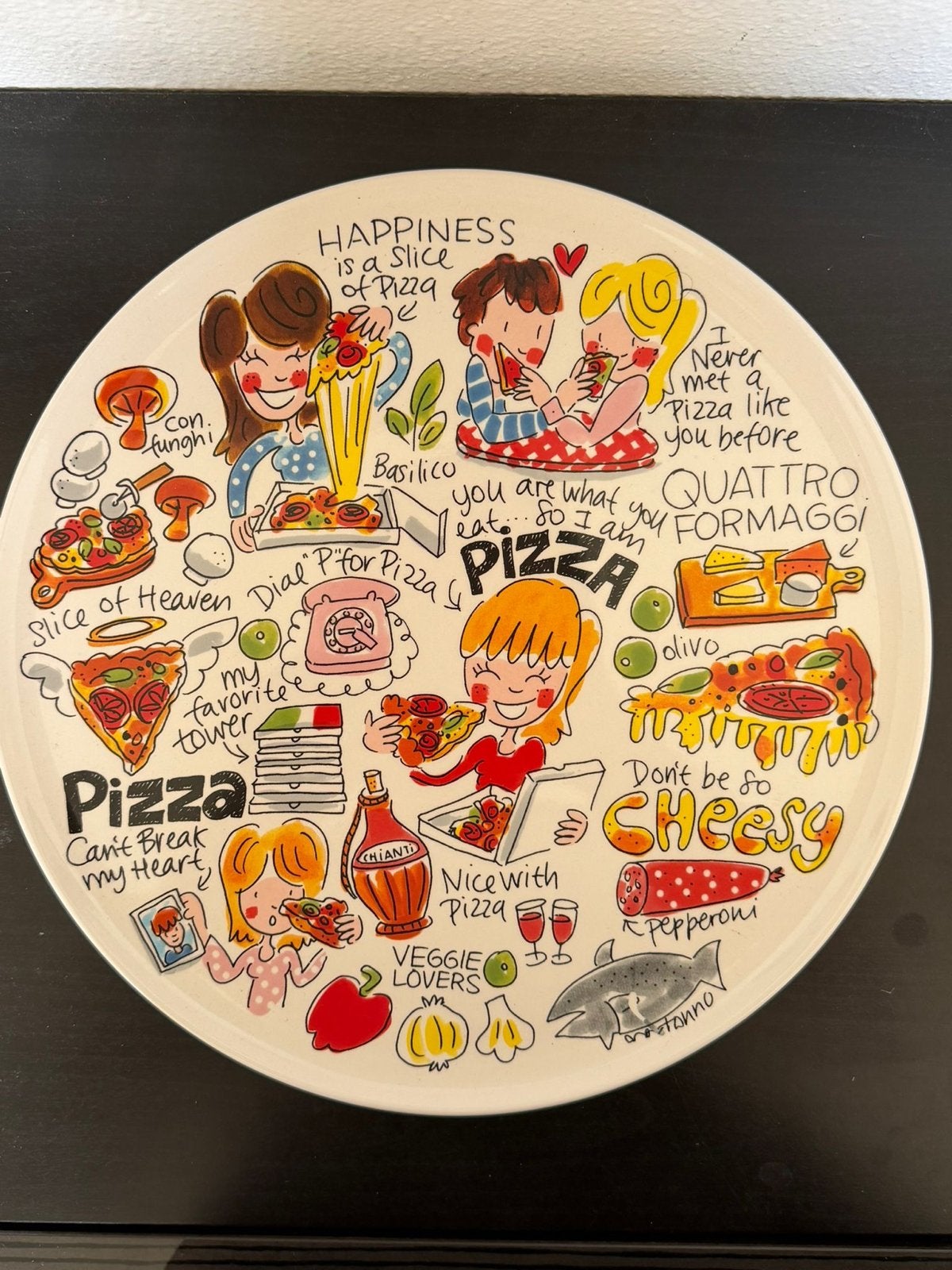 6x Blond Amsterdam Pizzaborden - Nieuwstaat, Huis en Inrichting, Keuken | Servies, Keramiek, Nieuw, Ophalen of Verzenden, Bord(en)