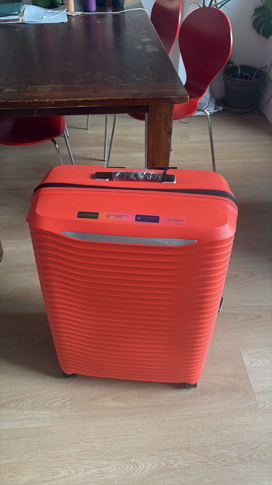 Nieuwe Samsonite Upscape Spinner 68 cm - Oranjerood, Ophalen, 20 tot 30 cm, Nieuw, Oranje