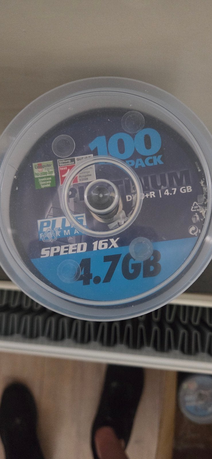 Platinum DVD+R 4.7GB 16x - 100 stuks op spindel, Computers en Software, Beschrijfbare discs, Verzenden, Nieuw, Dvd, Op spindel
