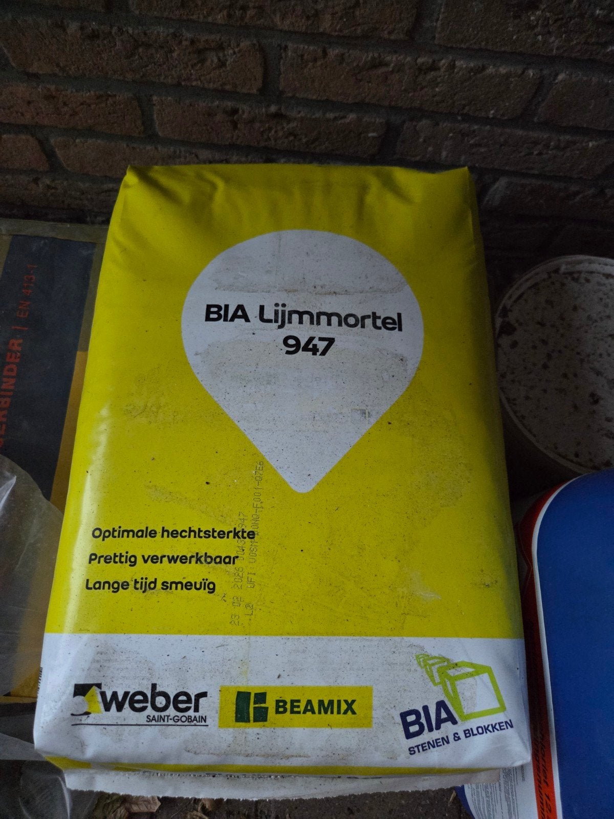 3x BIA Lijmmortel 947 - Weber Beamix, Ophalen, Nieuw