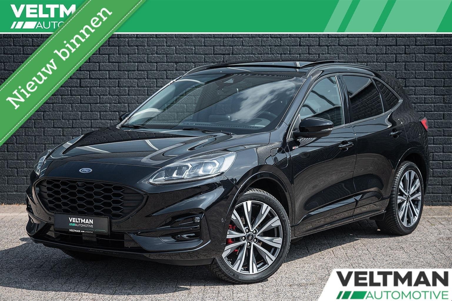 Ford Kuga 2.5 PHEV ST-Line X PANO TREKHAAK ADAPTIVE CRUISE H, Dealer onderhouden, Gebruikt, 4 cilinders, Zwart