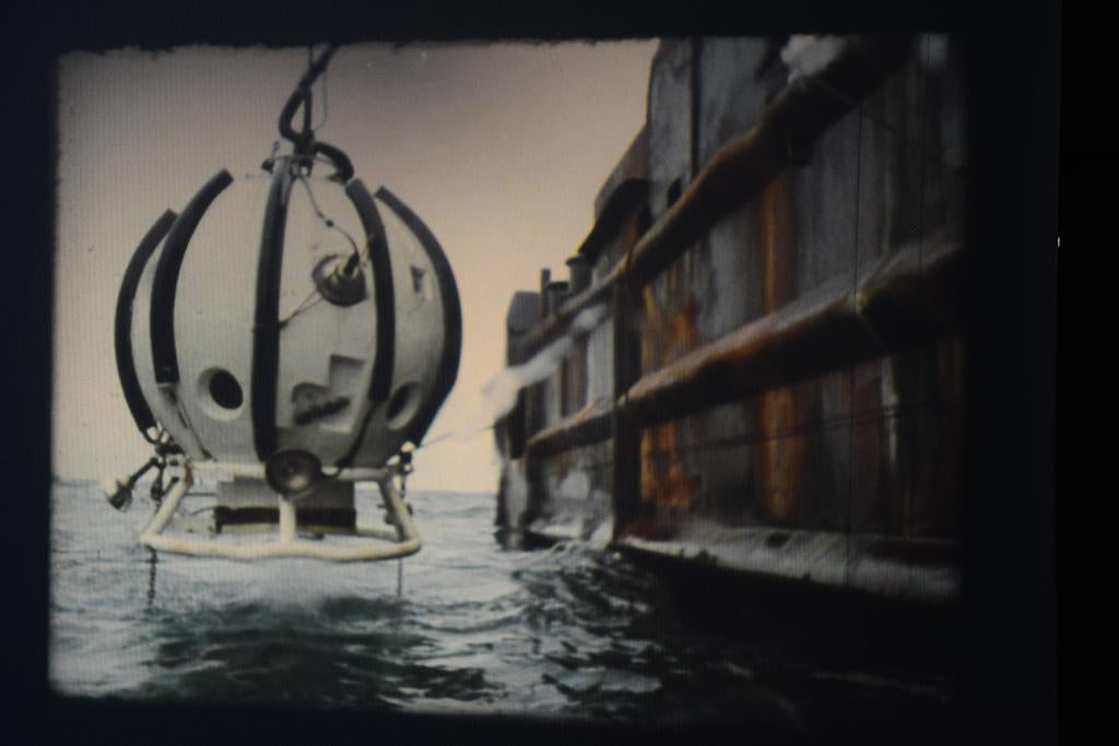 16mm film Sea Area Forties, Noordzee, BP film, Audio, Tv en Foto, Filmrollen, Ophalen of Verzenden, 16mm film