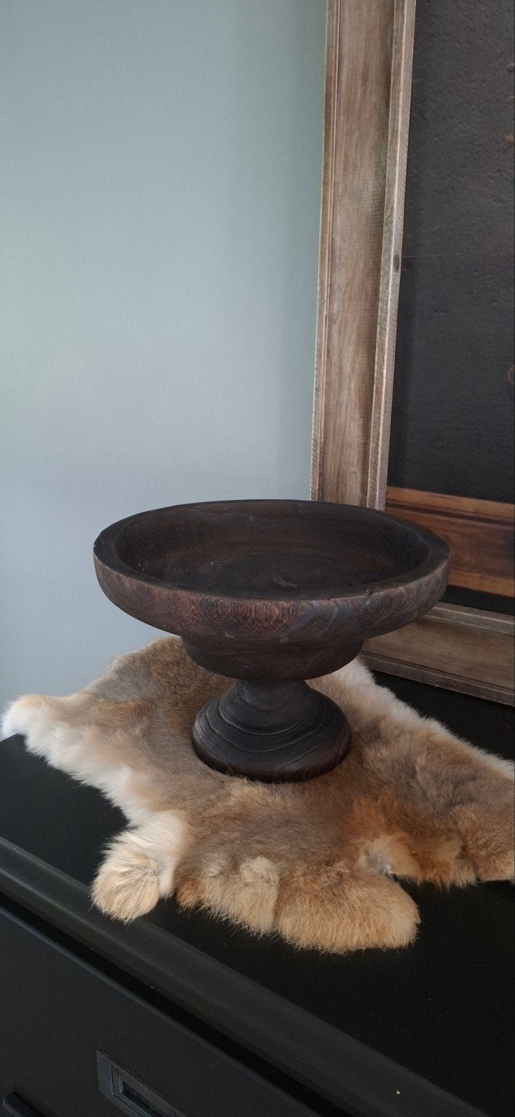 stoere fruitschaal/ plateau, Ophalen of Verzenden, Nieuw, Bruin, Hout