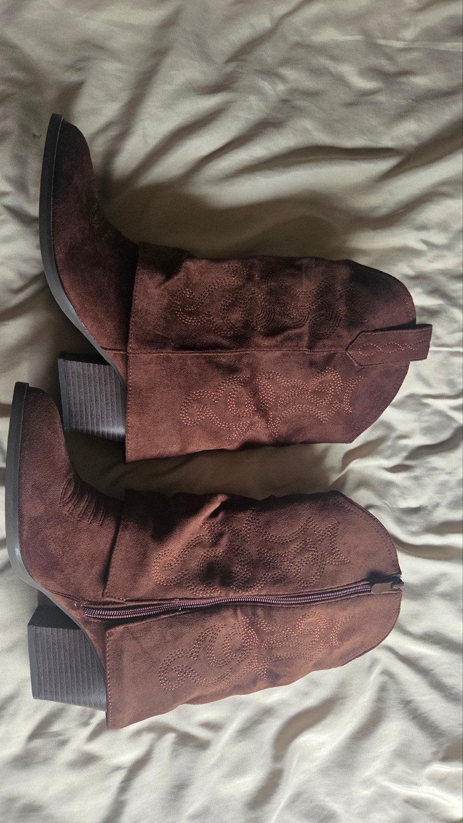 Bruine cowboylaarzen met hak, Kleding | Dames, Ophalen, Hoge laarzen, Bruin, Nieuw