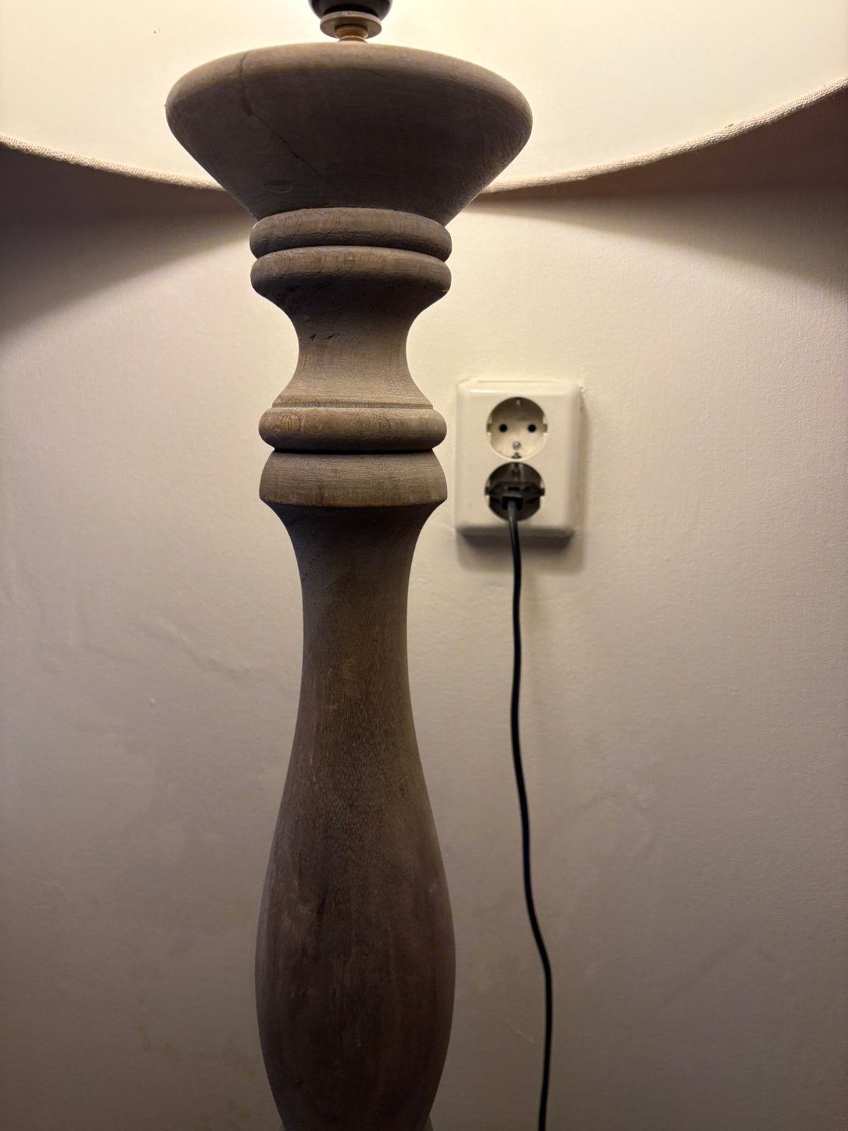 Mooi staandlamp zonder kap te koop, Huis en Inrichting, Gebruikt, Ophalen of Verzenden, Hout, Overige vormen