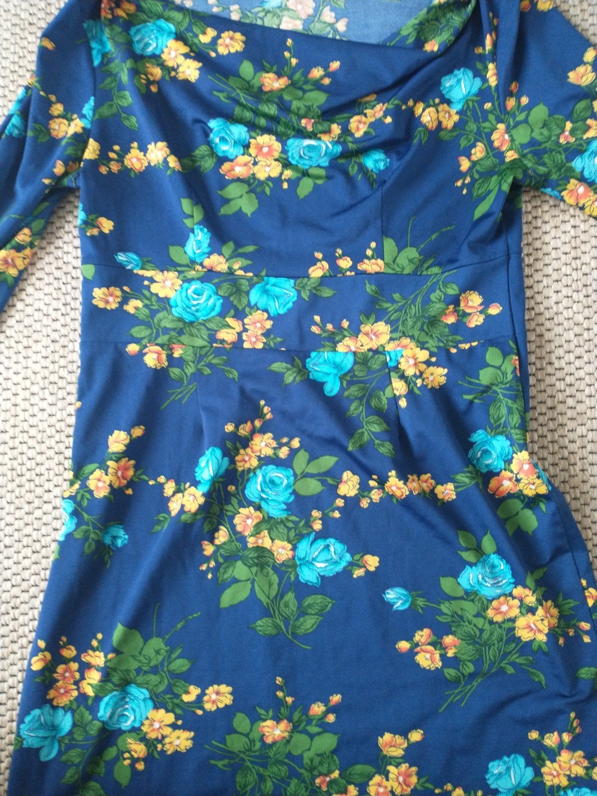 Blauwe King Louie L watervalhalslijn, Kleding | Dames, Maat 38/40 (M), Blauw, Ophalen of Verzenden, Zo goed als nieuw