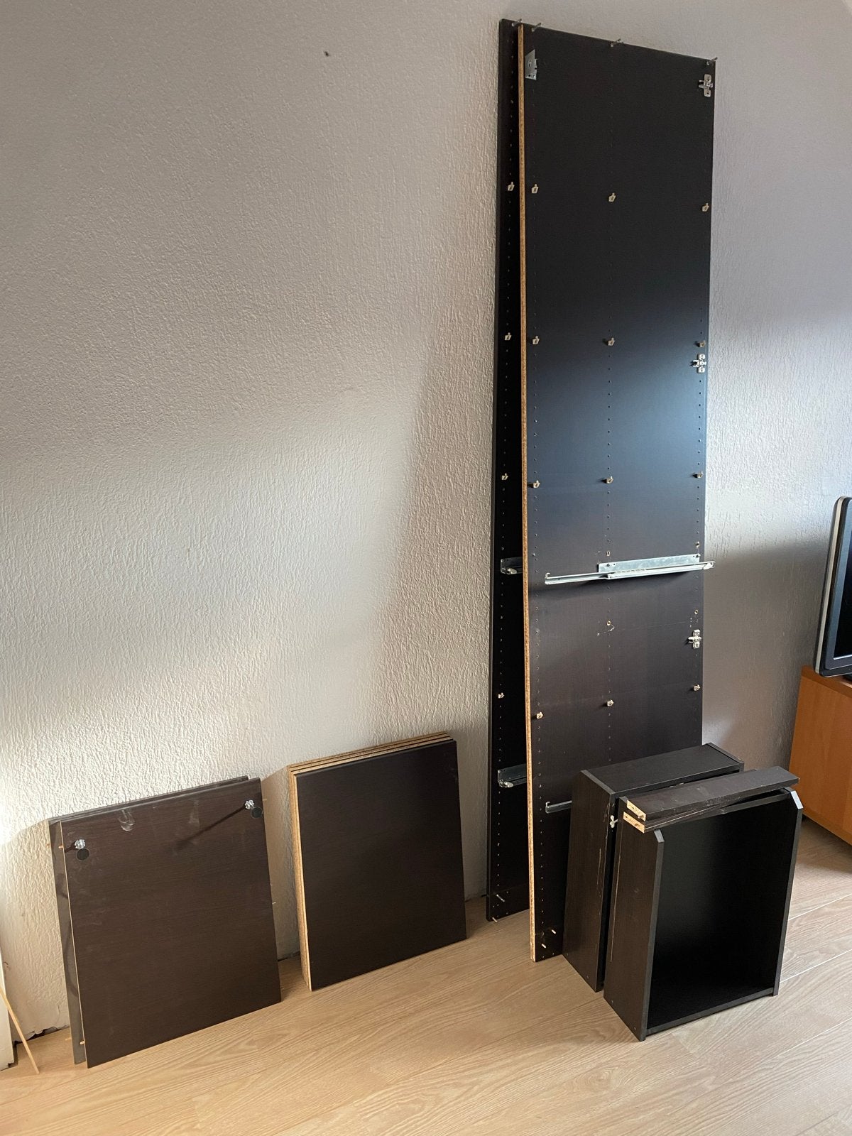 IKEA Pax Kast Zwart 50x236 inclusief inrichting, Huis en Inrichting, Kasten | Kledingkasten, Ophalen, Gebruikt, 200 cm of meer