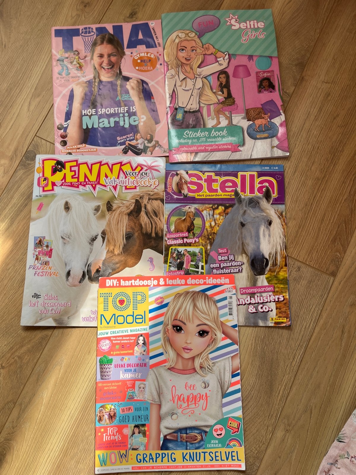Tijdschriftenpakket: Tina, Penny, Stella, Selfie Girls, Top, Ophalen, Gelezen, Damesbladen