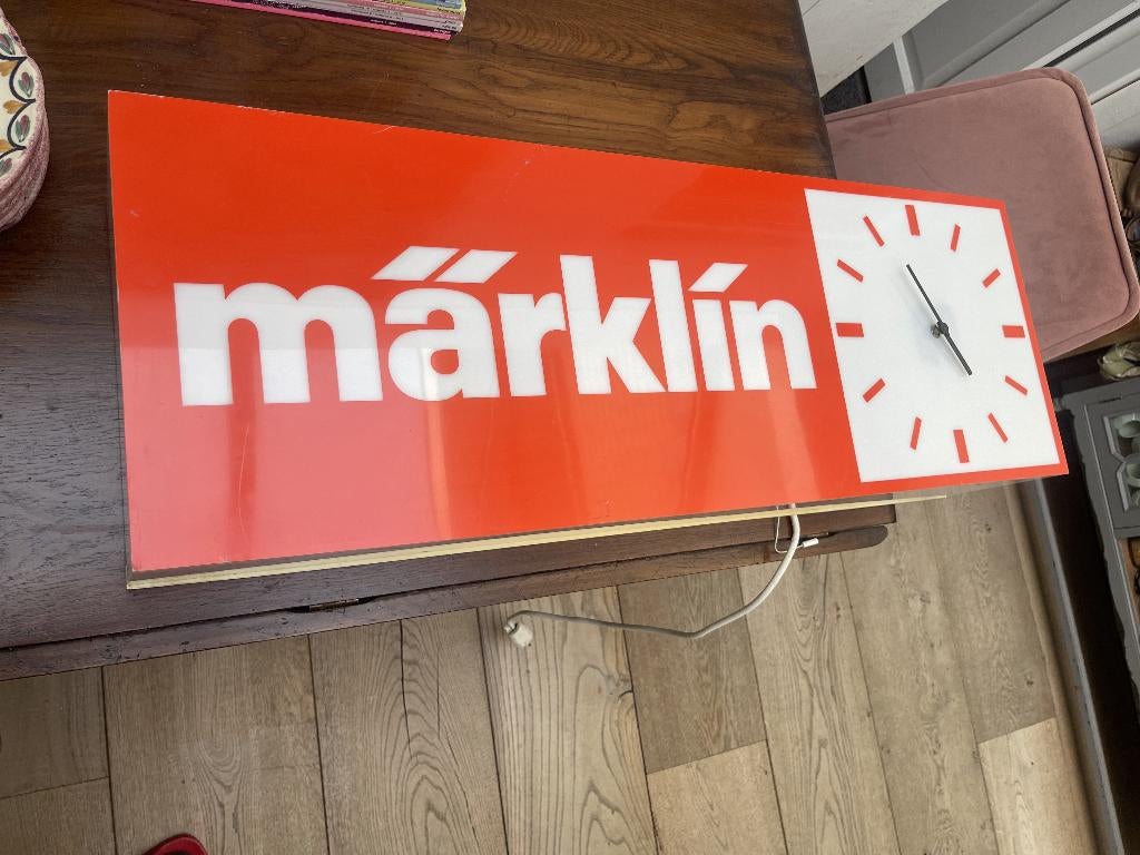 Märklin vintage reclame lichtbak jaren '70-'80, Ophalen, Gebruikt, Gelijkstroom of Wisselstroom, Overige typen