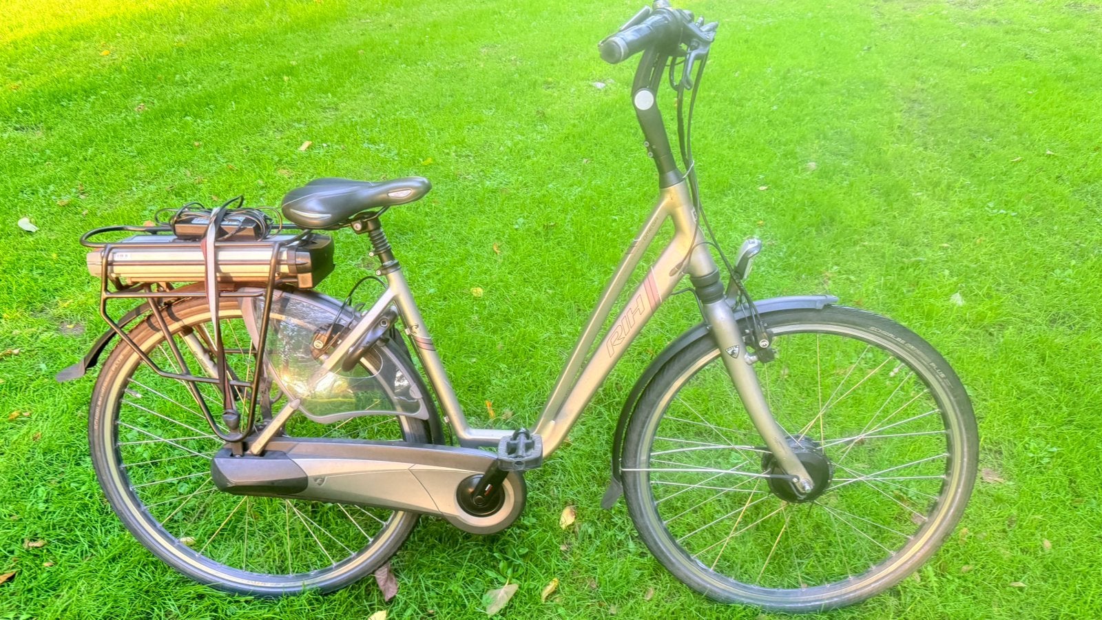 Mooie goede unisex damesfiets E-bike RIH Omega 54cm 8 speed, Velgrem, Versnellingen, Ophalen, Overige merken