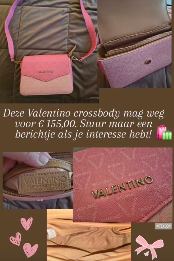 Valentino tas, Sieraden, Tassen en Uiterlijk, Tassen | Damestassen, Ophalen of Verzenden, Nieuw, Roze, Schoudertasje