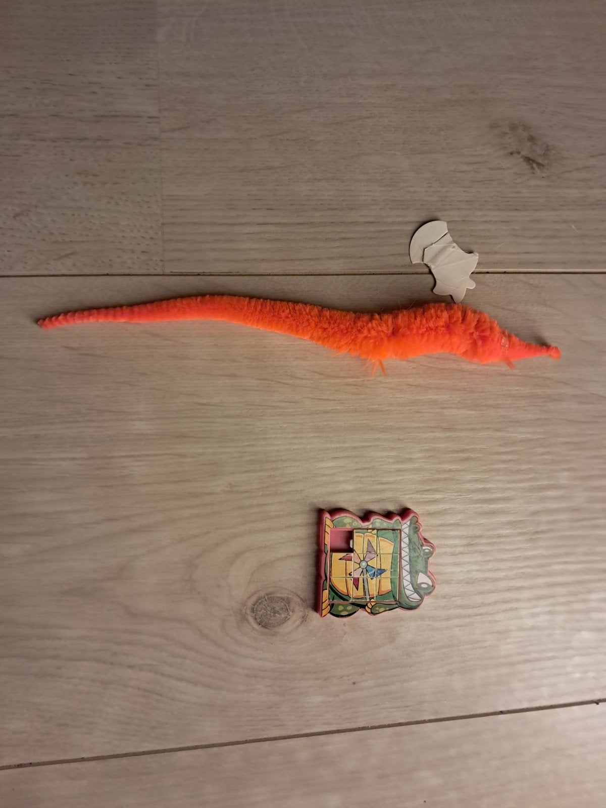 Oranje magische worm en krokodil schuifpuzzel, Ophalen of Verzenden, Gebruikt, Jongen of Meisje