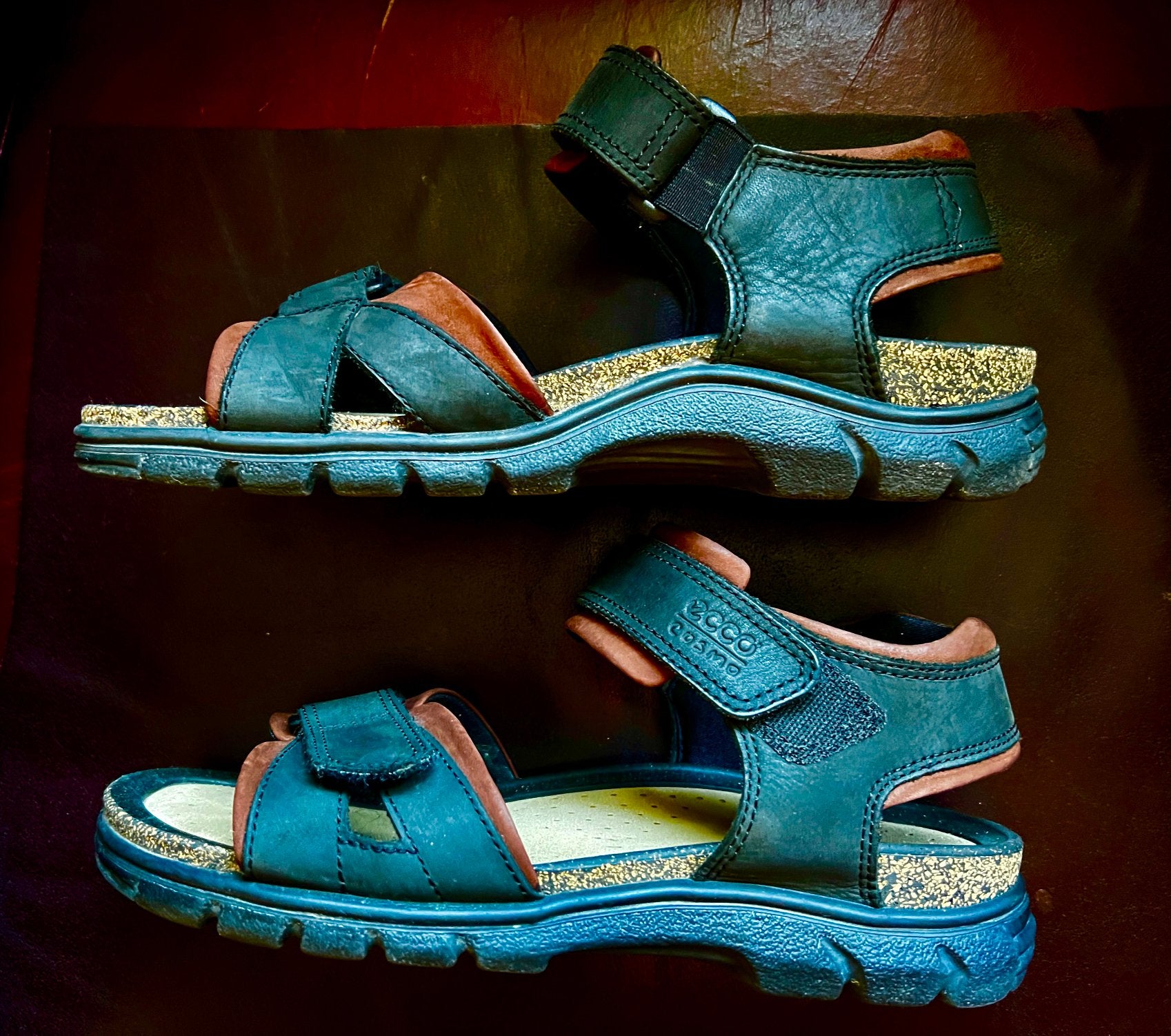 Ecco COSMO Strap leren sandalen herenschoen maat 43Nieuw, Sandalen, Overige kleuren, Ophalen of Verzenden, Zo goed als nieuw