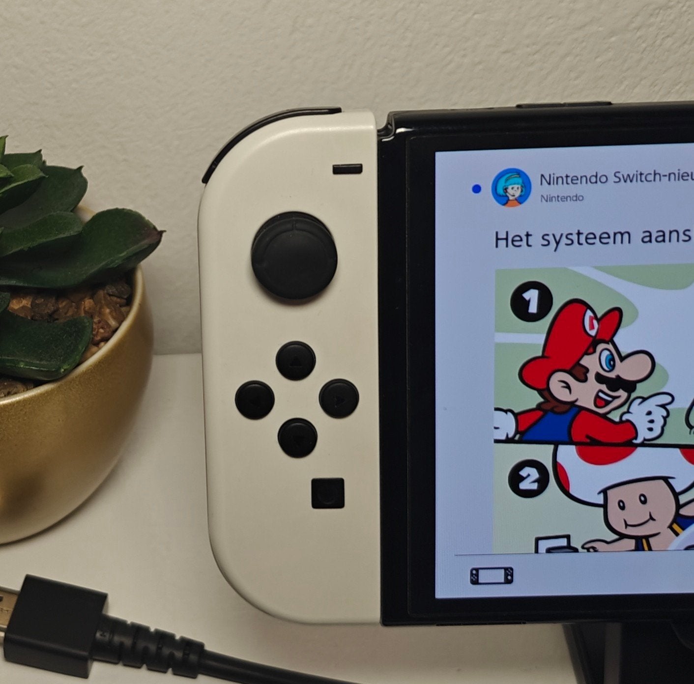 Nintendo Switch OLED Wit - Zo goed als nieuw, 1 speler, Ophalen of Verzenden, Zo goed als nieuw, Vanaf 3 jaar