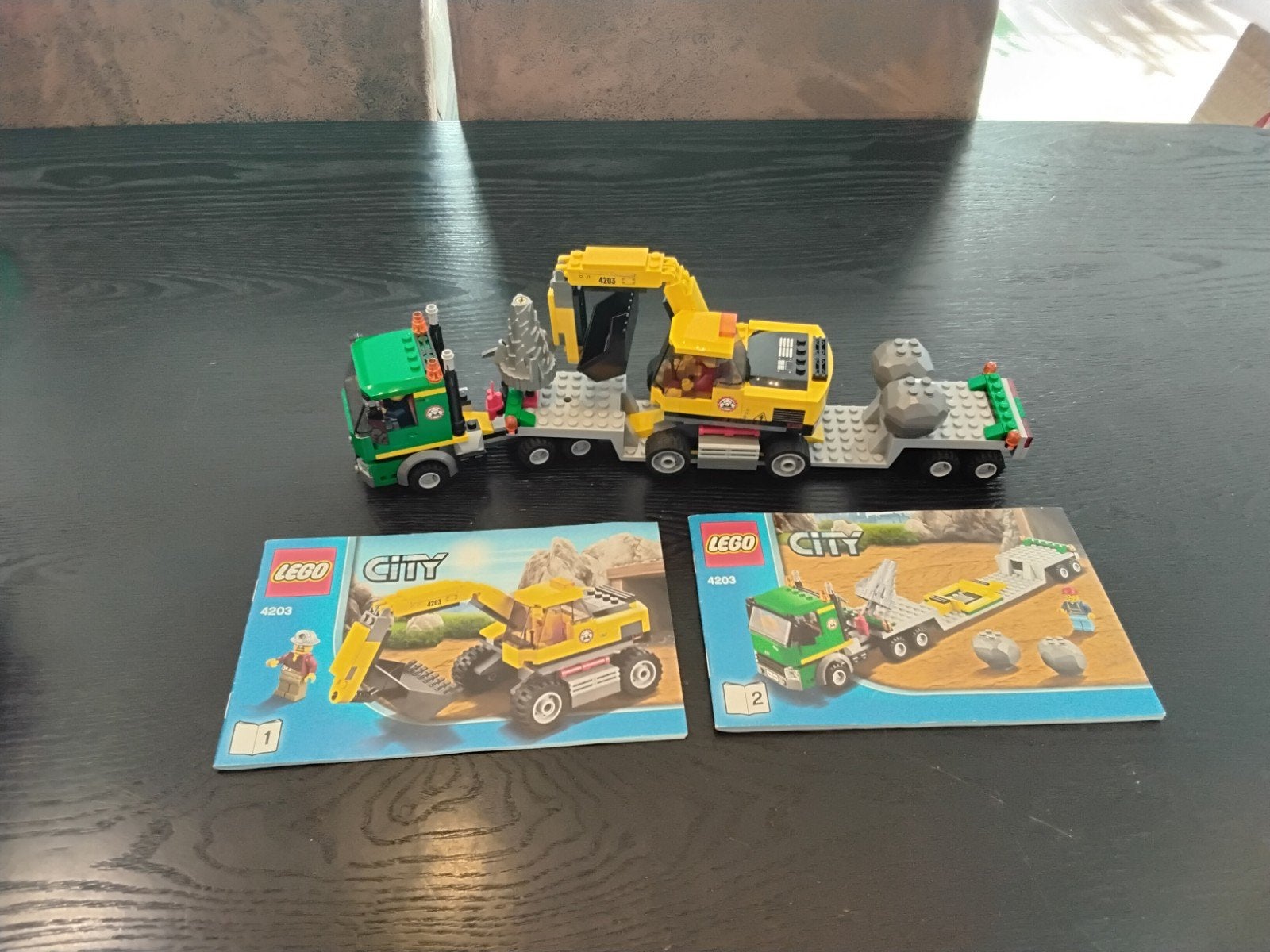 Lego City, 4203, Excavator Transport, 2012, Kinderen en Baby's, Speelgoed | Duplo en Lego, Compleet, Lego, Ophalen of Verzenden