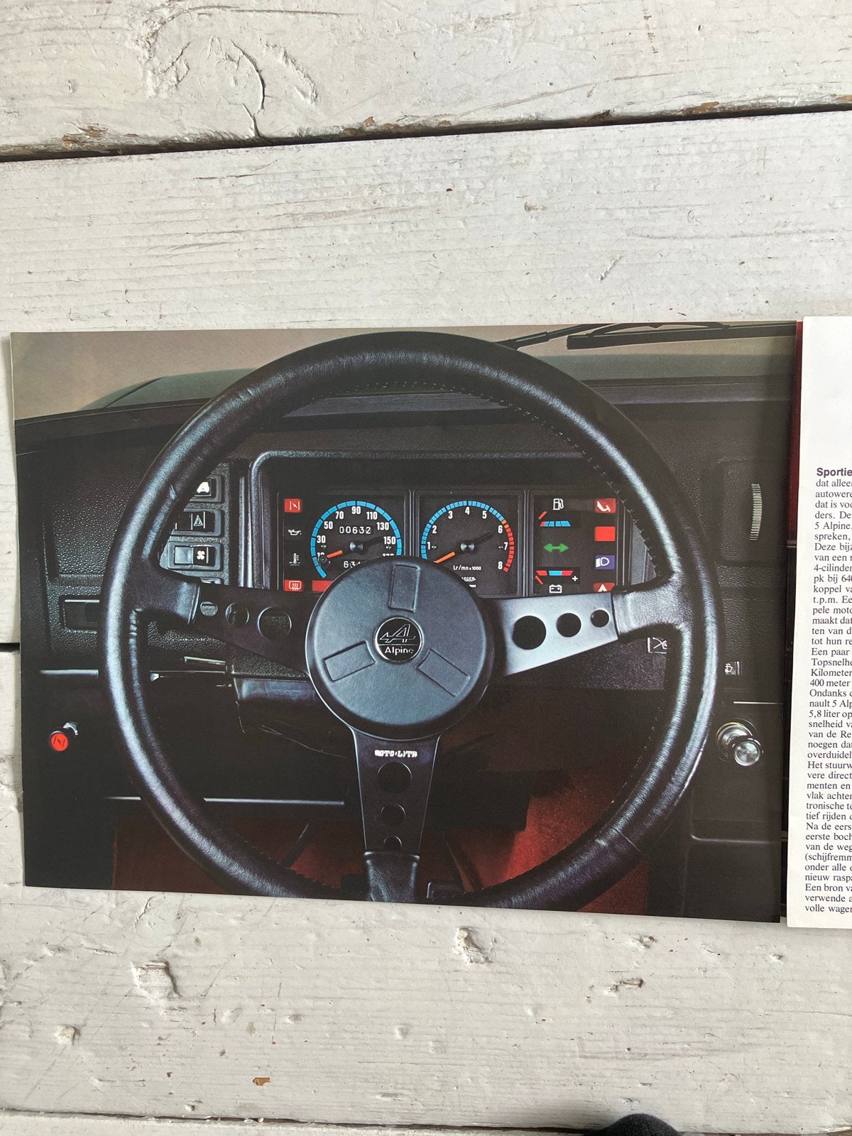Renault 5 Alpine Brochure - Origineel en Zeldzaam 1976, Ophalen of Verzenden, Gelezen, Renault
