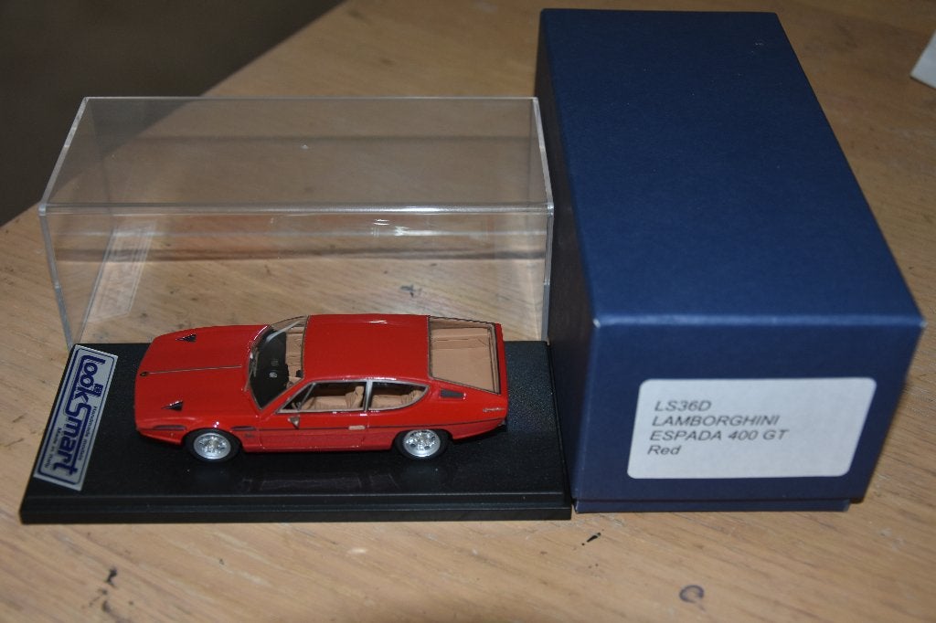 Looksmart 1/43 Lamborghini Espada rood LS36D, Hobby en Vrije tijd, Modelauto's | 1:43, Ophalen of Verzenden, Gebruikt, Auto, Overige merken