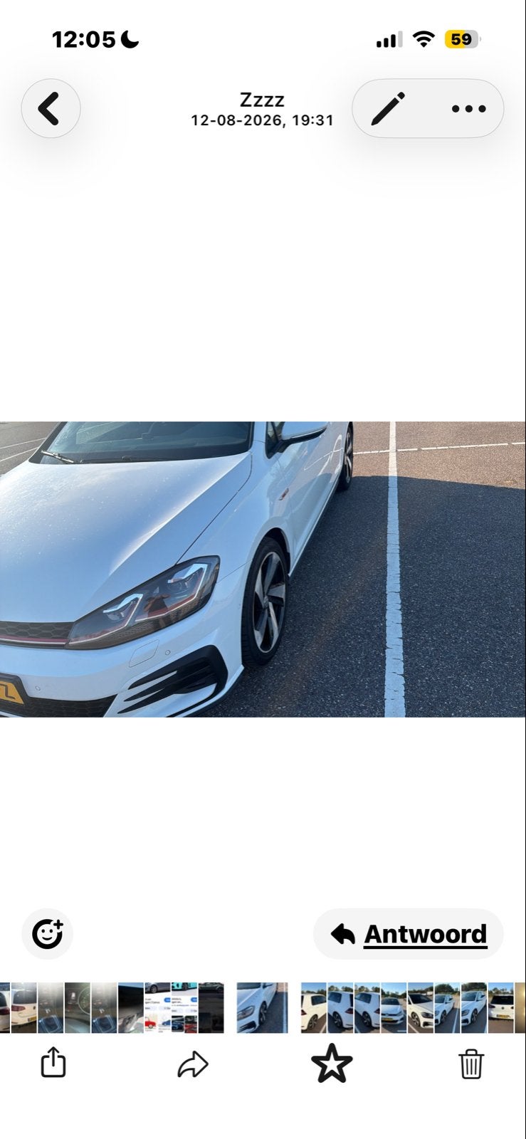Volkswagen Golf 2.0 TSI 169KW 5D DSG 2017 Wit, Auto's, Volkswagen, 4 cilinders, Wit, 1600 kg, 1308 kg