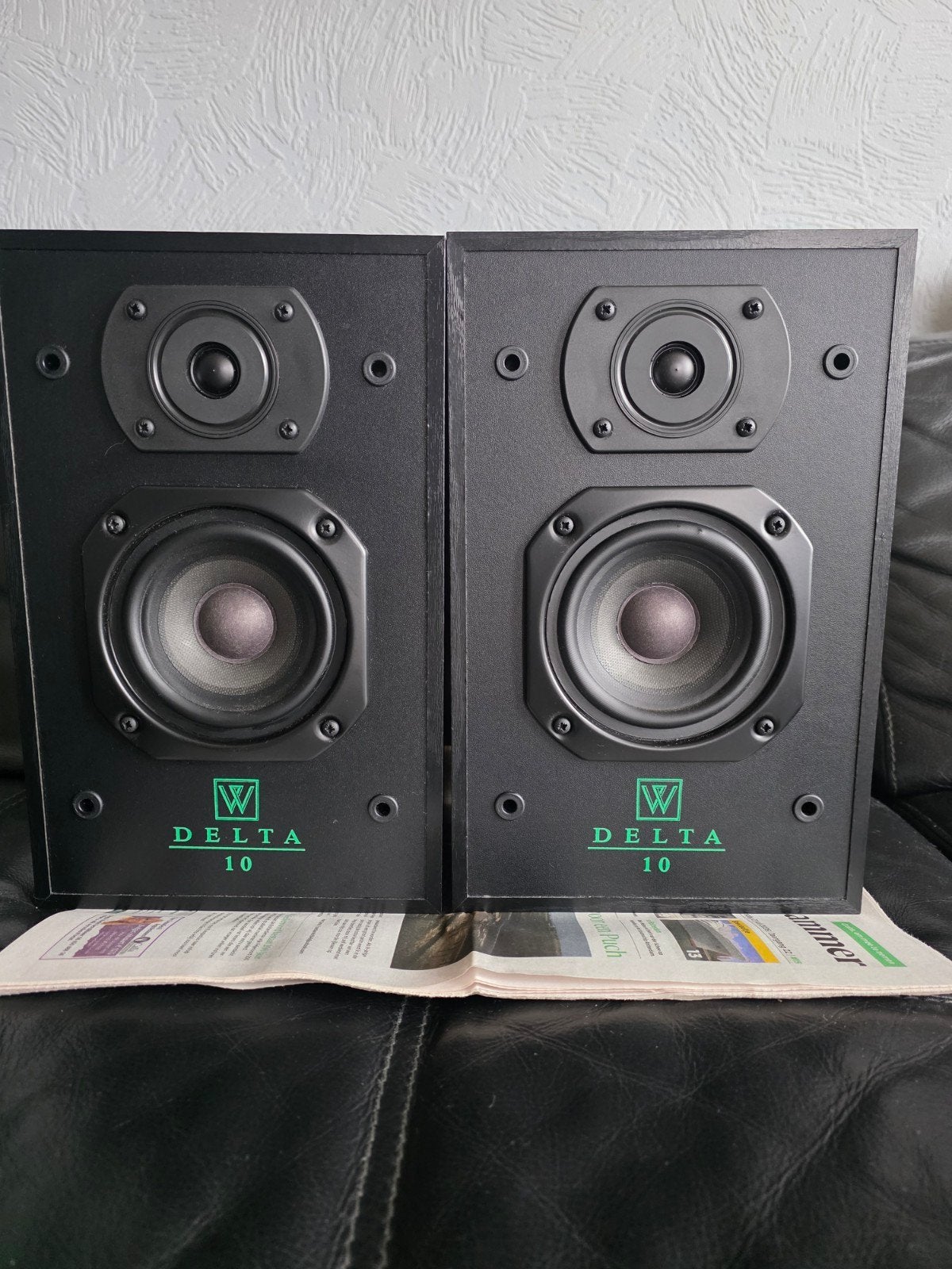 wharfedale delta 10 boekenplank speakers, Ophalen, Gebruikt, Wharfedale, Minder dan 60 watt