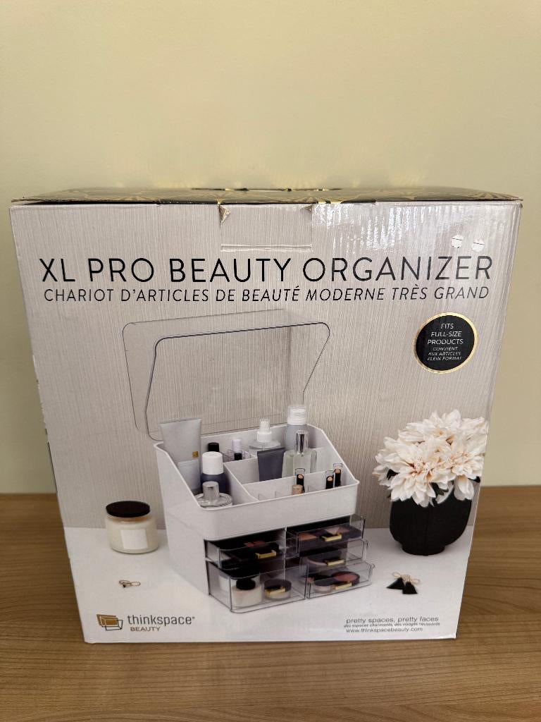 XL Pro Beauty Organizer make-up organizer met lades, Gehele gezicht, Wit, Nieuw, Ophalen of Verzenden
