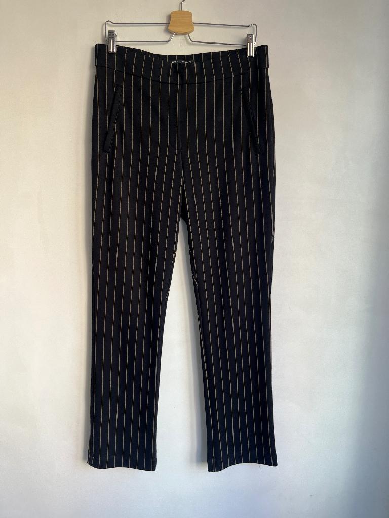 expresso broek maat 42 zwart met streepje, Kleding | Dames, Zwart, Maat 42/44 (L), Zo goed als nieuw, Lang