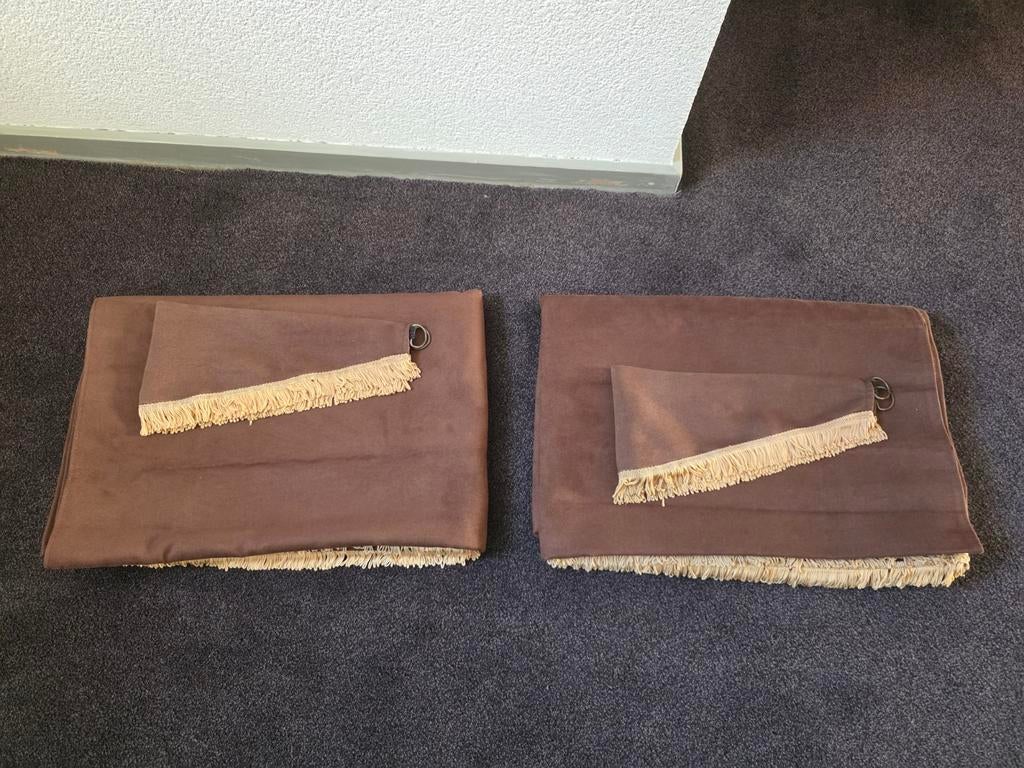 Vrachtwagen gordijnen + raamband chocoladebruin, Ophalen of Verzenden, Overige merken