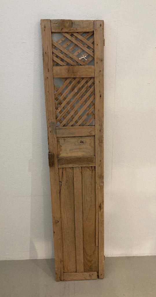 Brocante oud Frans houten luik - luikje - deur - deurtje, Ophalen, Hout, ---, 62 cm