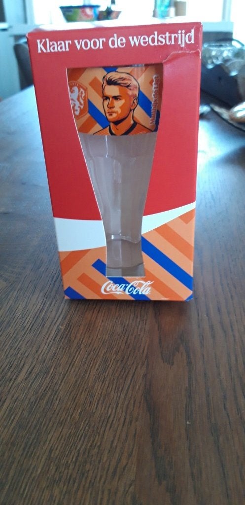 Coca Cola glas Mathijs de Ligt, Verzenden, Nieuw, Overige binnenlandse clubs, Overige typen