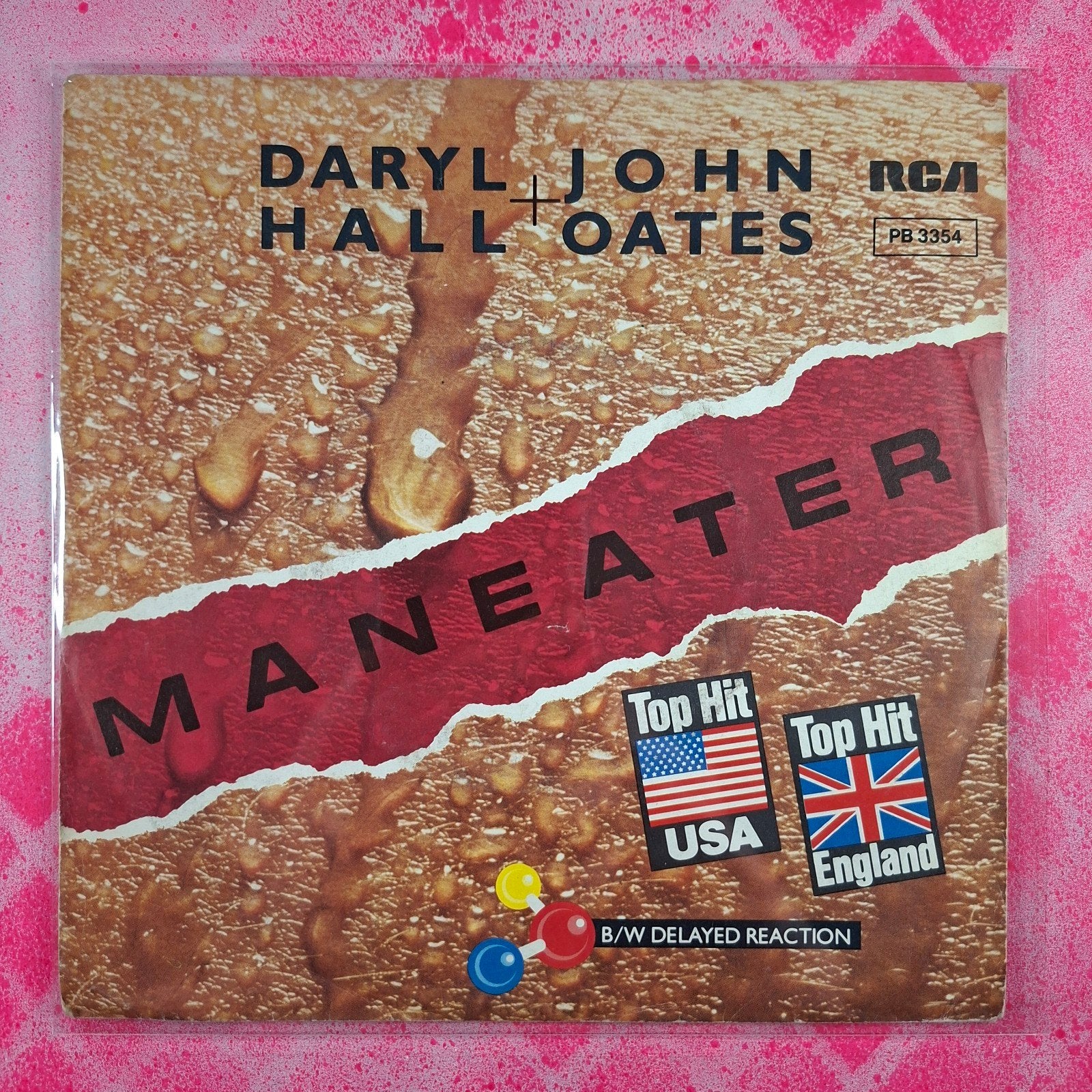 Hall and Oates Maneater single.                       Star45, Cd's en Dvd's, Vinyl Singles, Gebruikt, Beschermende buitenhoes