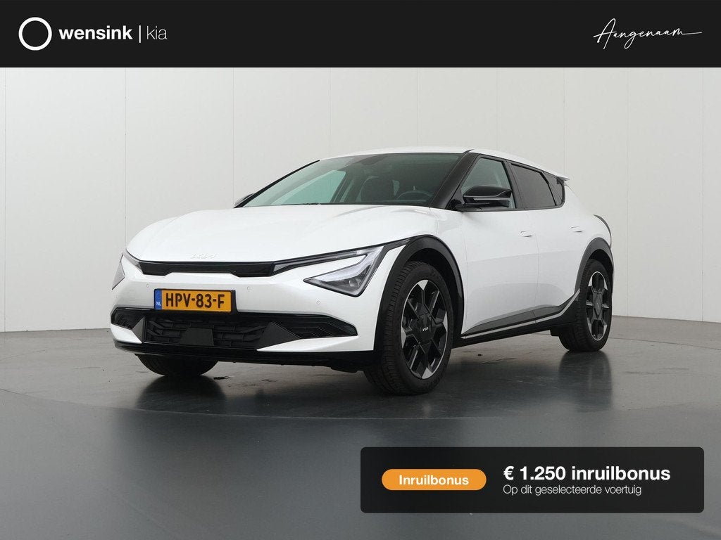 Kia EV6 Plus 84 kWh | Elekt. Stoelverstelling met geheugen |, Auto's, Kia, Automaat, 228 pk, Achterwielaandrijving, Zwart